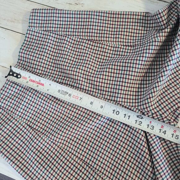 Urban Outfitters Checkered High Rise Trouser Pants Boho Relaxed Casual Womens 2 - Picture 6 of 8